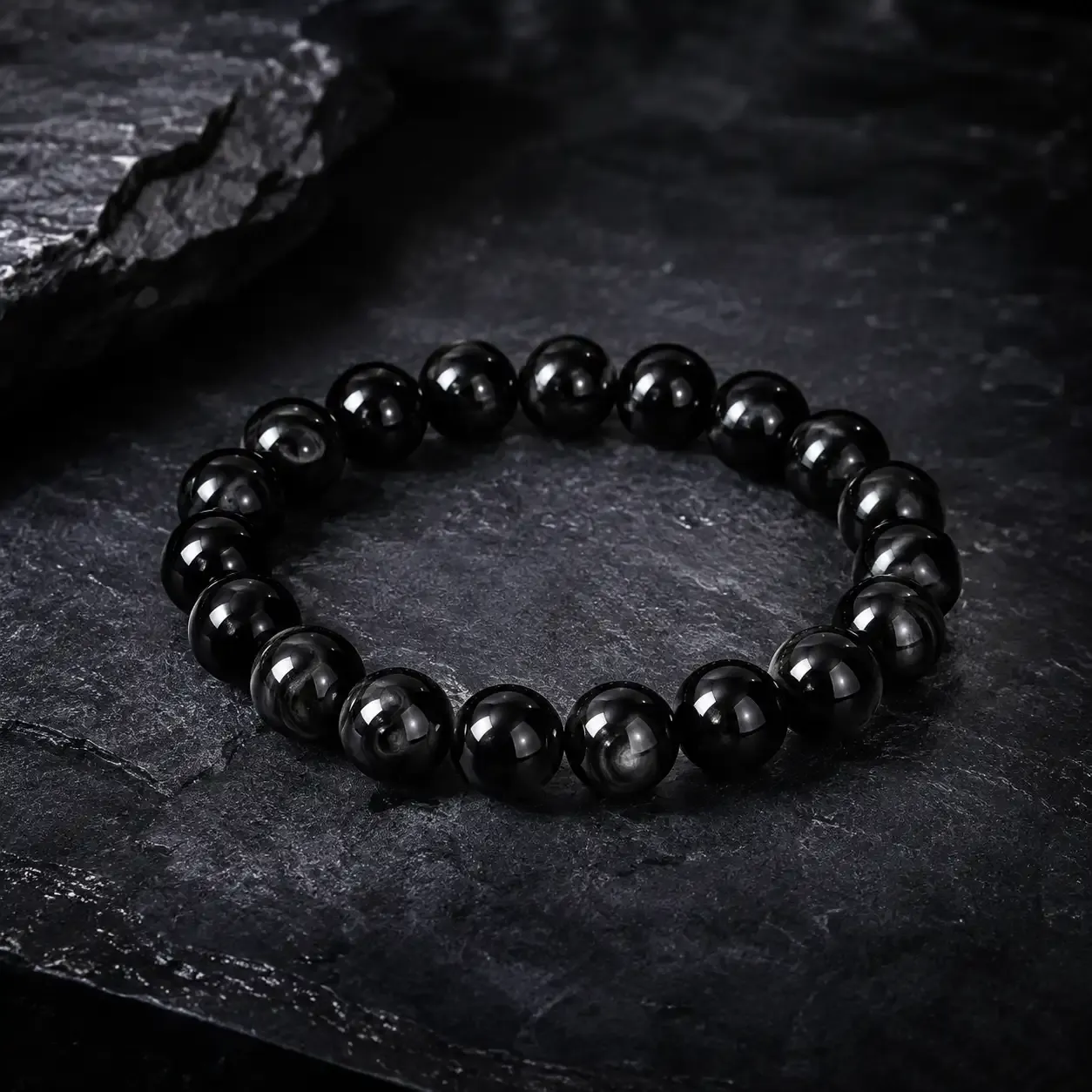 Deep-Sea Silent Shield · Obsidian Energy Bracelet