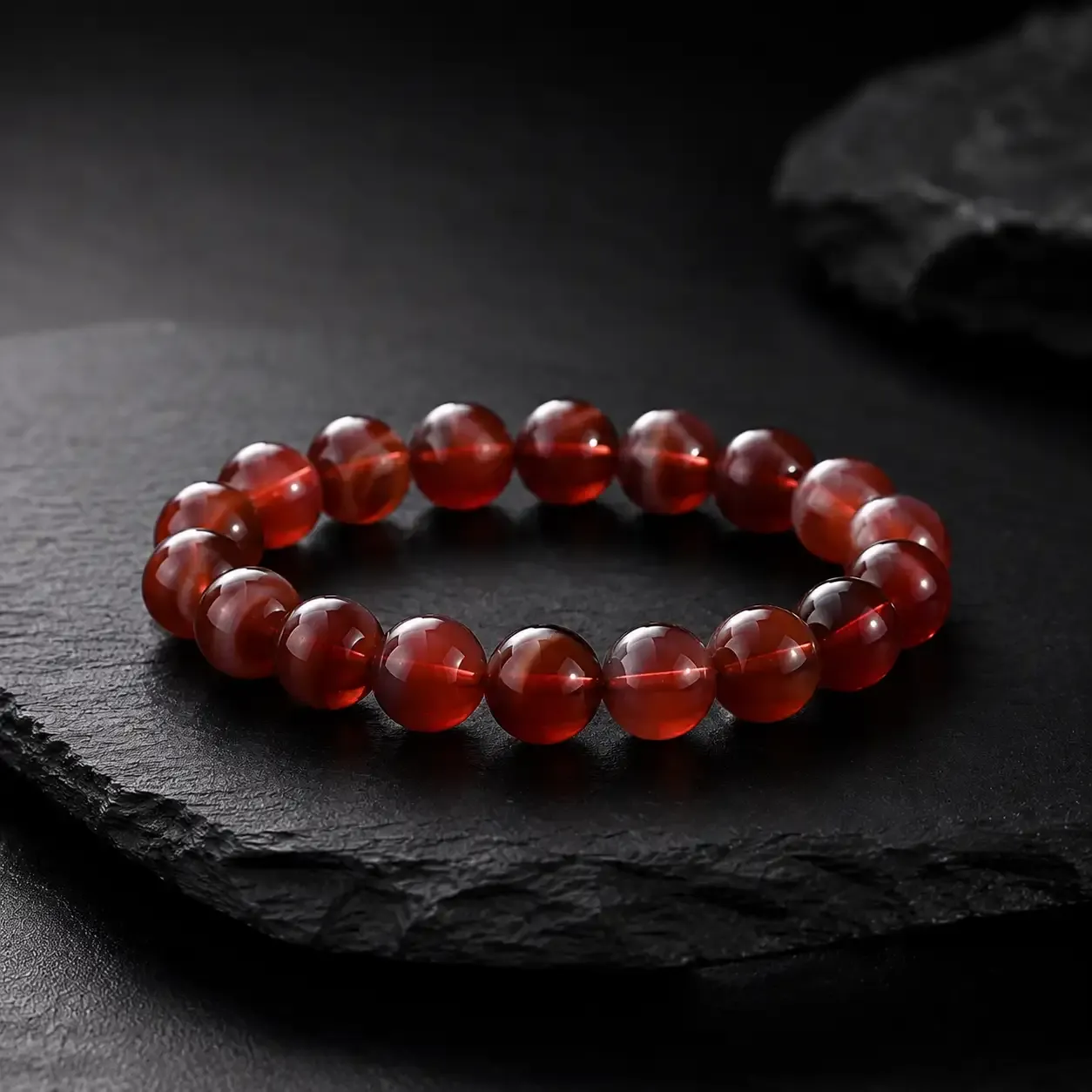 Awakening of the Inner Flame · Red Agate Energy Bracelet