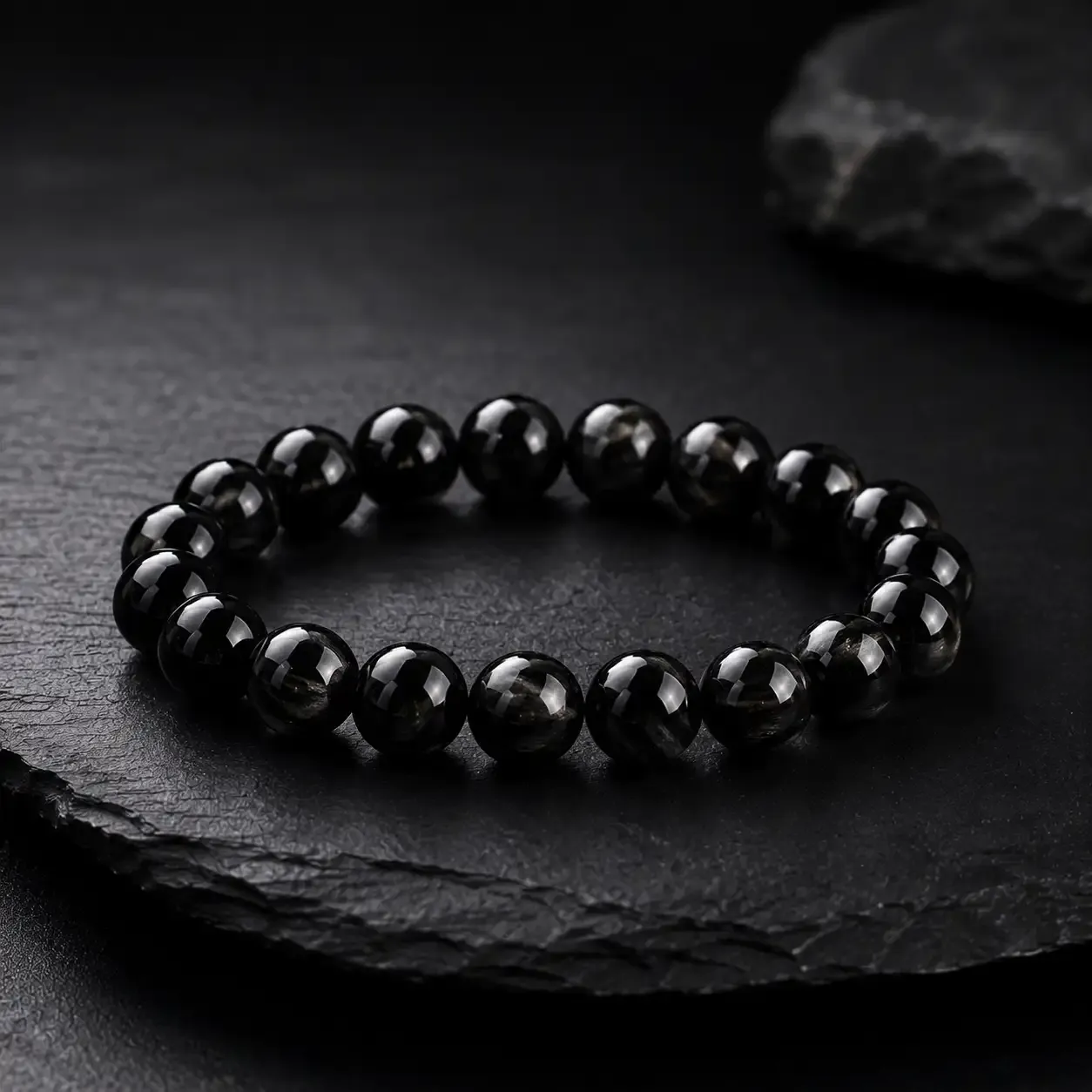 Deep-Sea Silent Shield · Obsidian Energy Bracelet