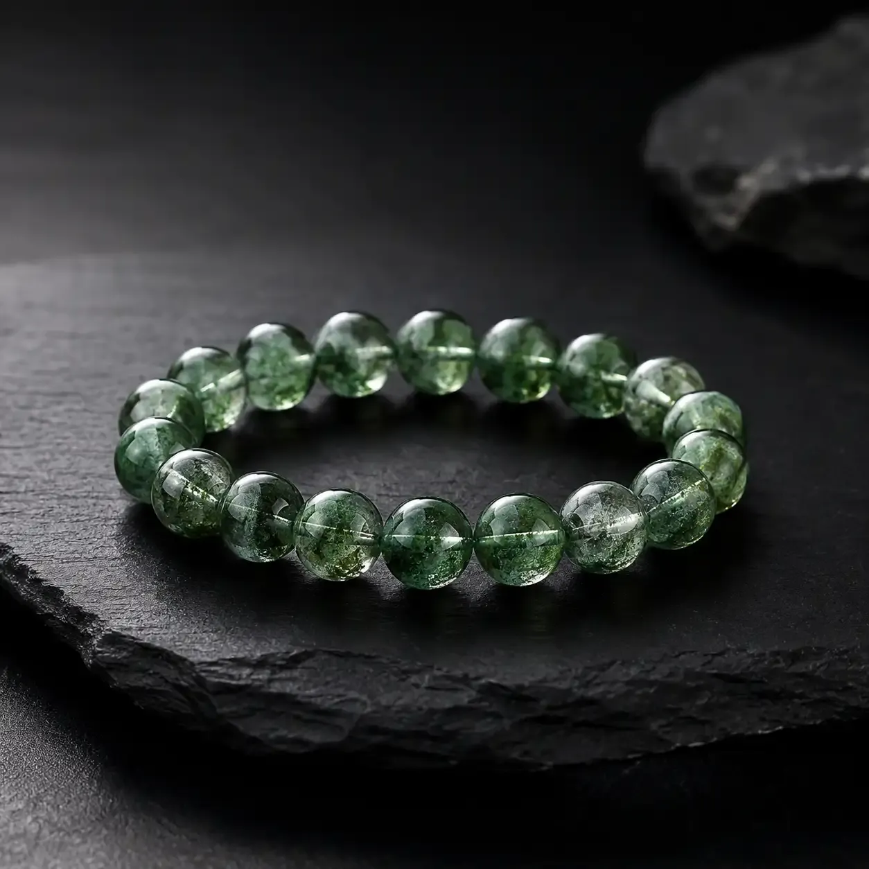 Realm of Growth · Green Phantom Quartz Energy Bracelet